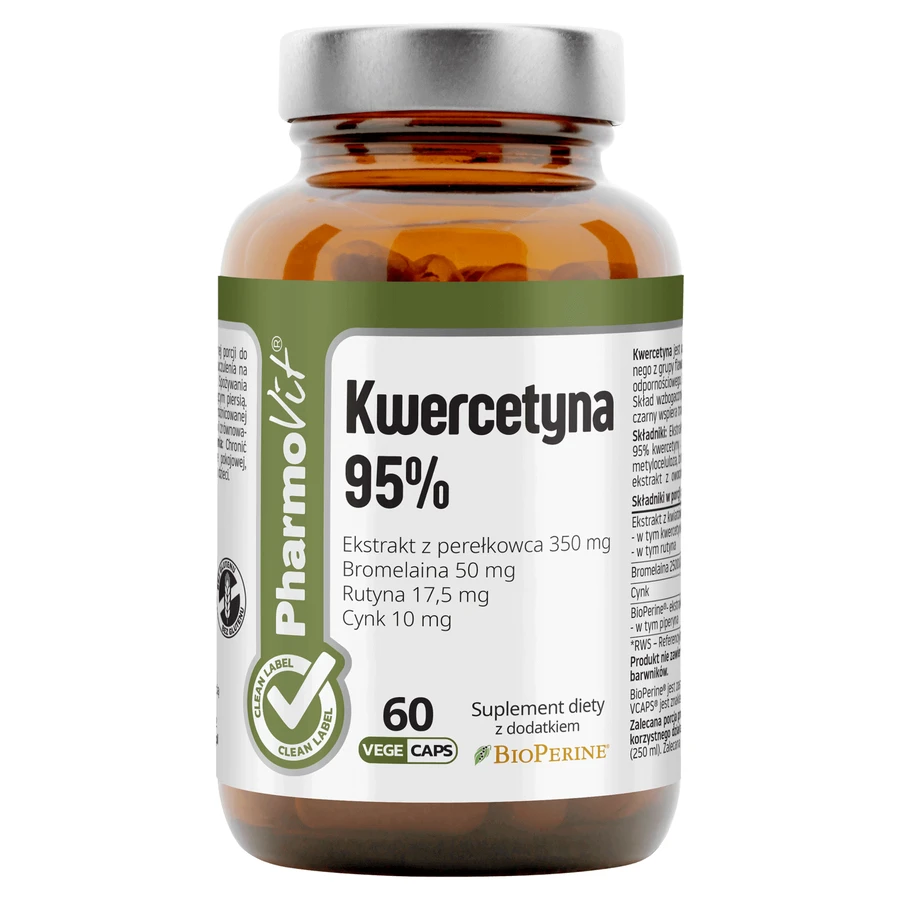 PharmoVit Кверцетин 95%, 60 вегетаріанських капсул: ціни та характеристики