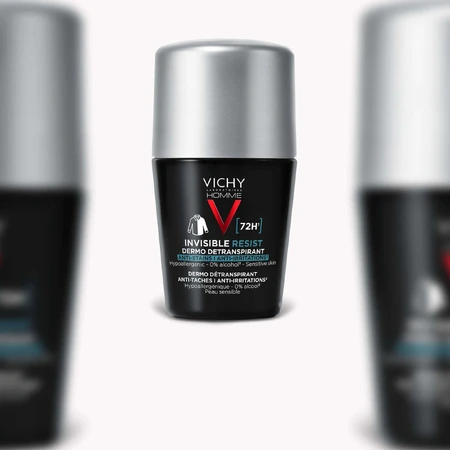 Антиперспірант Vichy Homme Invisible Resist 72H проти плям і подразнень 50 мл: ціни та характеристики