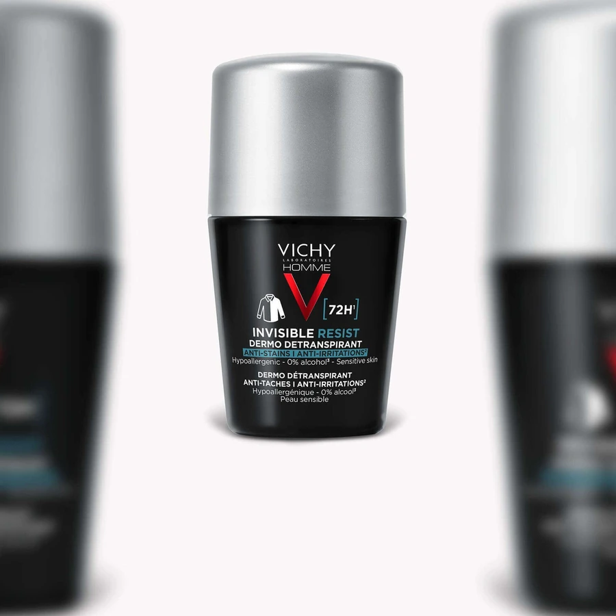 Антиперспірант Vichy Homme Invisible Resist 72H проти плям і подразнень 50 мл: ціни та характеристики