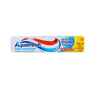 Зубная паста тройной защиты "Свежесть и мята", 125 мл, Aquafresh
