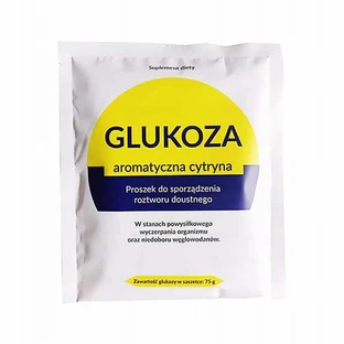 Organic Pharma Глюкоза, зі смаком лимона, порошок для орального розчину, 75 г