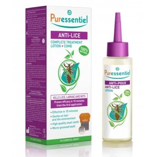 Розчин проти вошей Puressentiel + гребінець