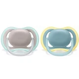 Philips Пустушки Philips Avent Ultra Air, +18 місяців, сірий та синій, SCF349/01, Philips