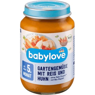 Овощи Babylove с рисом и джином 5+ ECO, 190 г