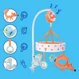 Canpol Babies, ліжечко-карусель з музичною скринькою, Лисичка, від народження, 1 шт.