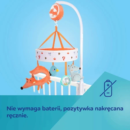Canpol Babies, ліжечко-карусель з музичною скринькою, Лисичка, від народження, 1 шт.: ціни та характеристики