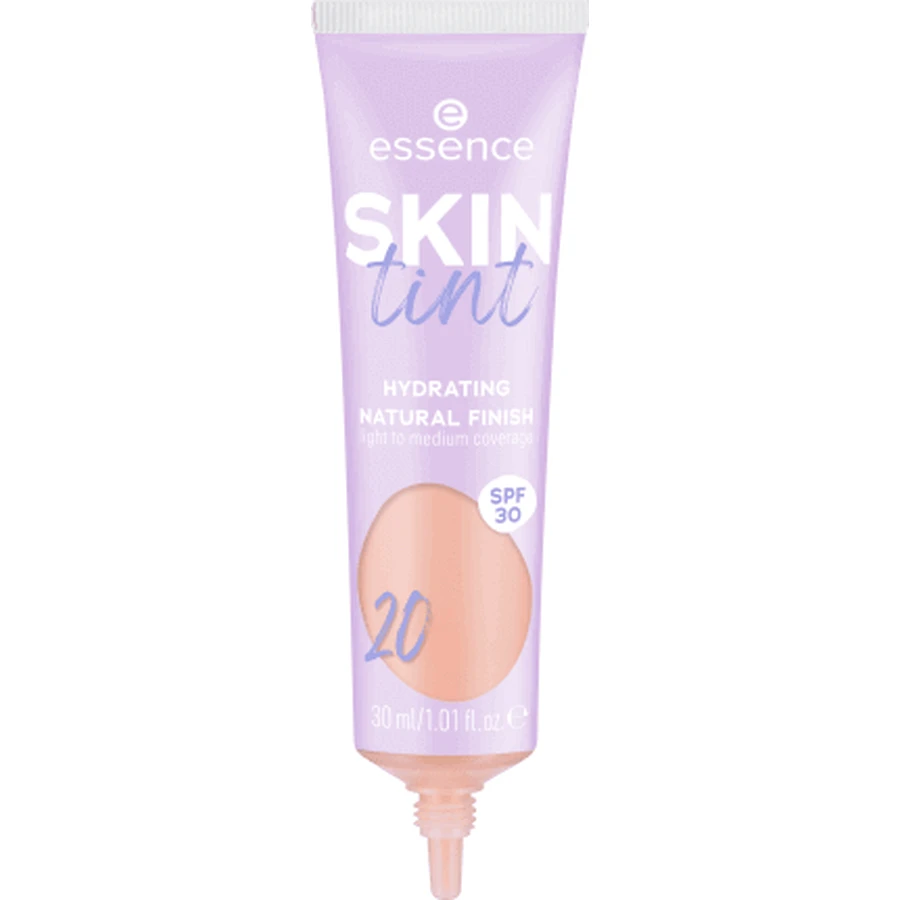 Тинт для кожи Skin Tint, Hydrating Natural Finish 20, 30 мл, Essence: цены и характеристики