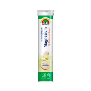 Магний Sunlife Magneziu, со вкусом апельсина, 20 шипучих таблеток