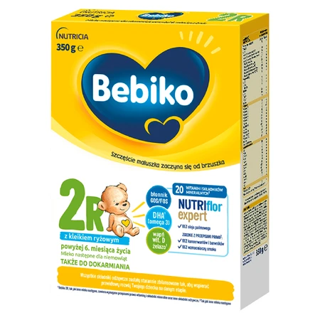 Суха молочна рисова каша Bebiko 2R Nutriflor Expert для дітей з 6 місяців, 350 г: ціни та характеристики