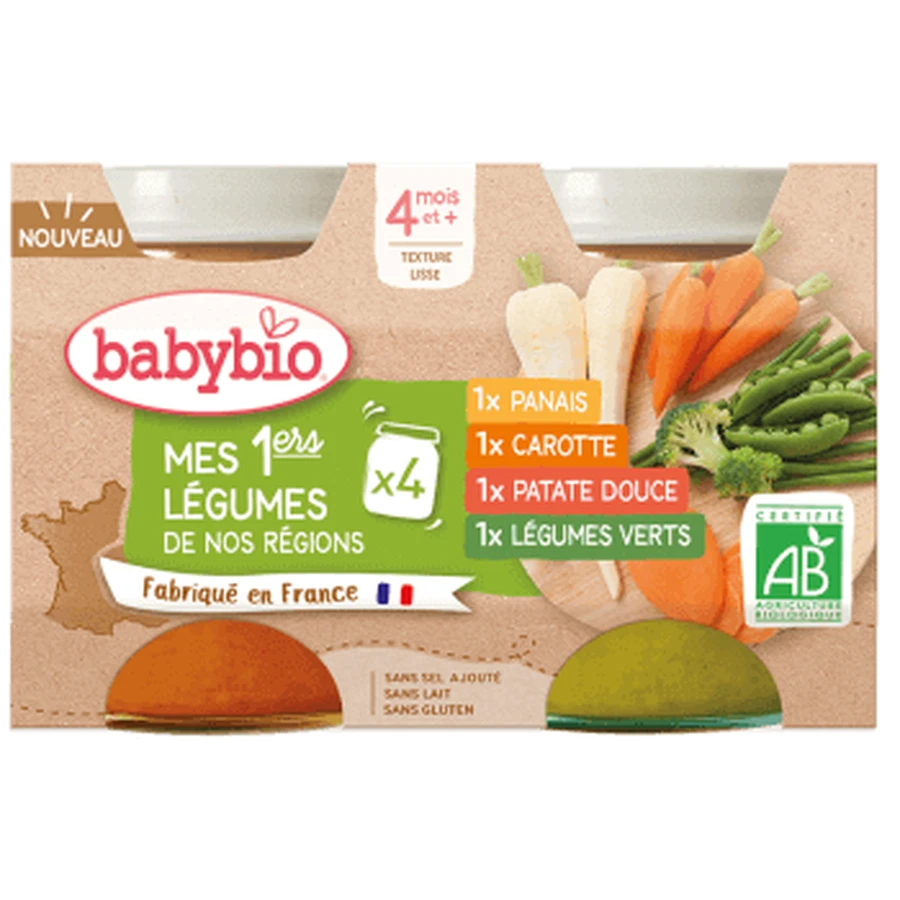 Эко мультипакет овощей, 4 х 130 г, BabyBio: цены и характеристики