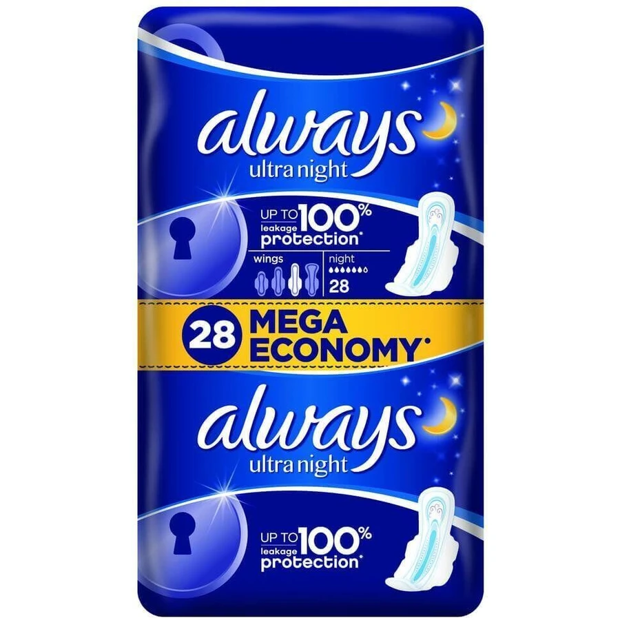 Always Ultra Night гигиенические прокладки 28 шт: цены и характеристики
