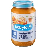 Овочі Babylove з рисом та індичкою 8+ ECO, 220 г