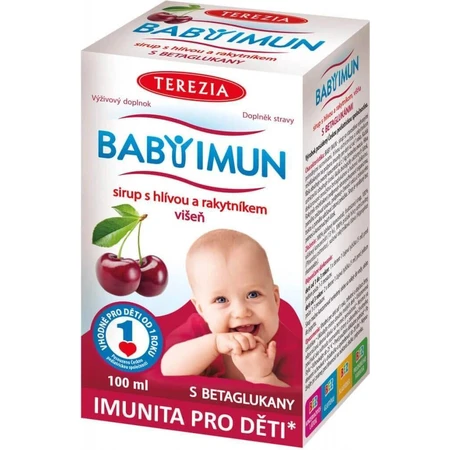 TEREZIA BABY IMUN сироп з глодом та обліпихою 1×100 мл, дієтична добавка: ціни та характеристики