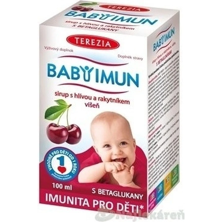 TEREZIA BABY IMUN сироп з глодом та обліпихою 1×100 мл, дієтична добавка: ціни та характеристики