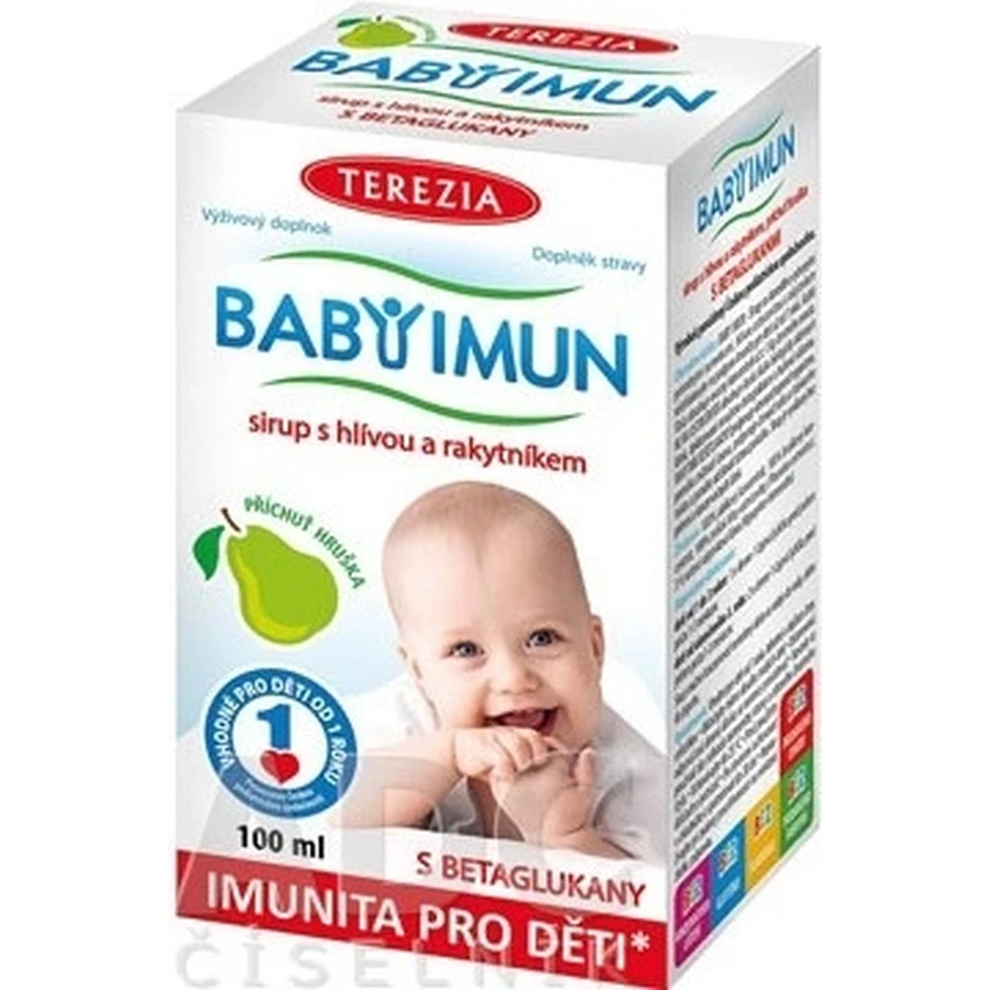 TEREZIA BABY IMUN сироп з глодом та обліпихою 1×100 мл, дієтична добавка: ціни та характеристики