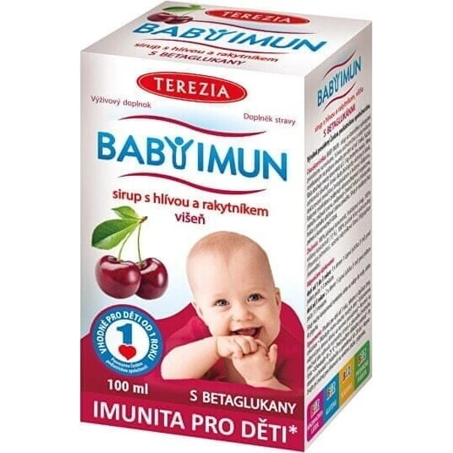TEREZIA BABY IMUN сироп з глодом та обліпихою 1×100 мл, дієтична добавка: ціни та характеристики