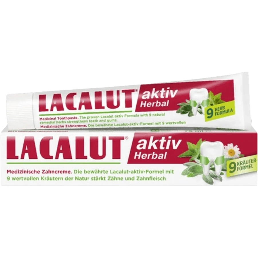 Lacalut Aktiv Травяная зубная паста 75 мл: цены и характеристики