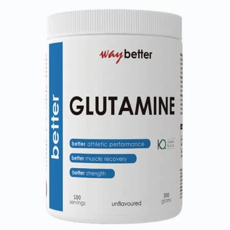 L-глютамин Better Glutamine, 300 г, Way Better: ціни та характеристики