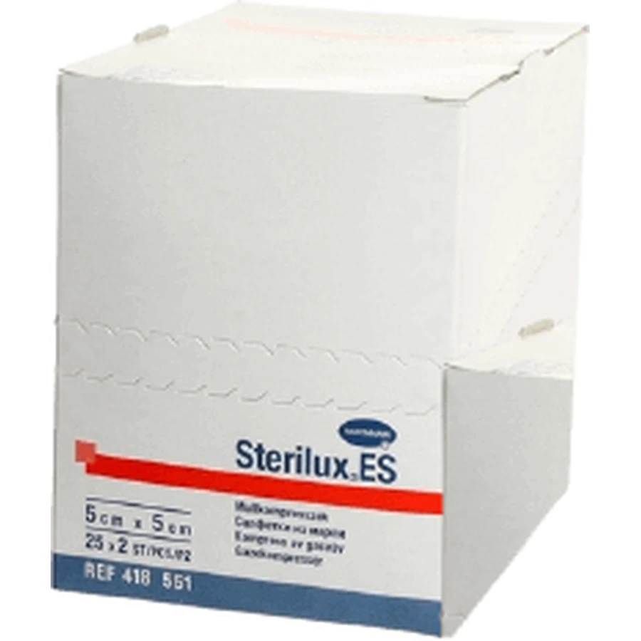 Хартманн STERILUX ES STER. стерильний компрес зі складеними краями (5х5см) 50шт: ціни та характеристики