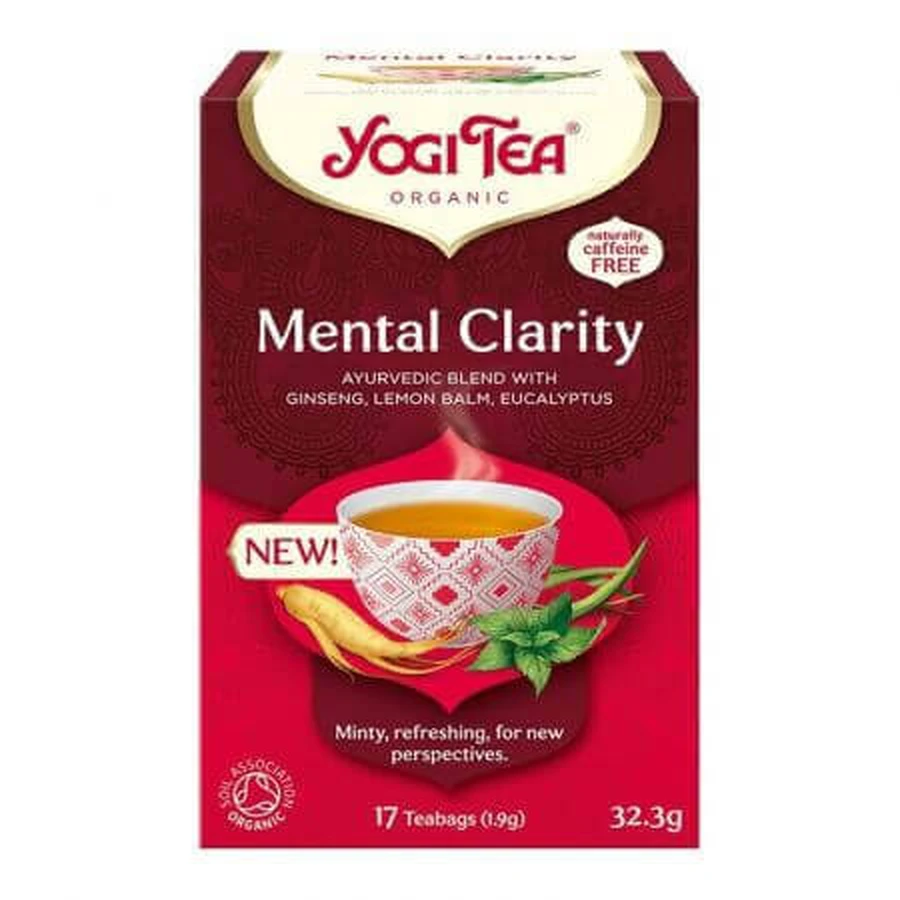 Фиточай Yogi Tea Bio Mental Clarity, пакетик, 17 шт.: цены и характеристики