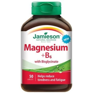Jamieson Магний + витамин B6 с бисглицинатом 50 таблеток