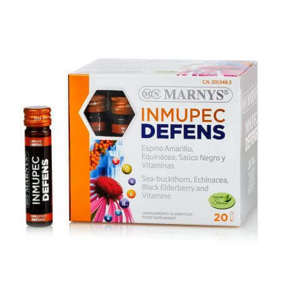 Полівітаміни Inmupec Defens у флаконах, 20 флаконів, Marnys: ціни та характеристики