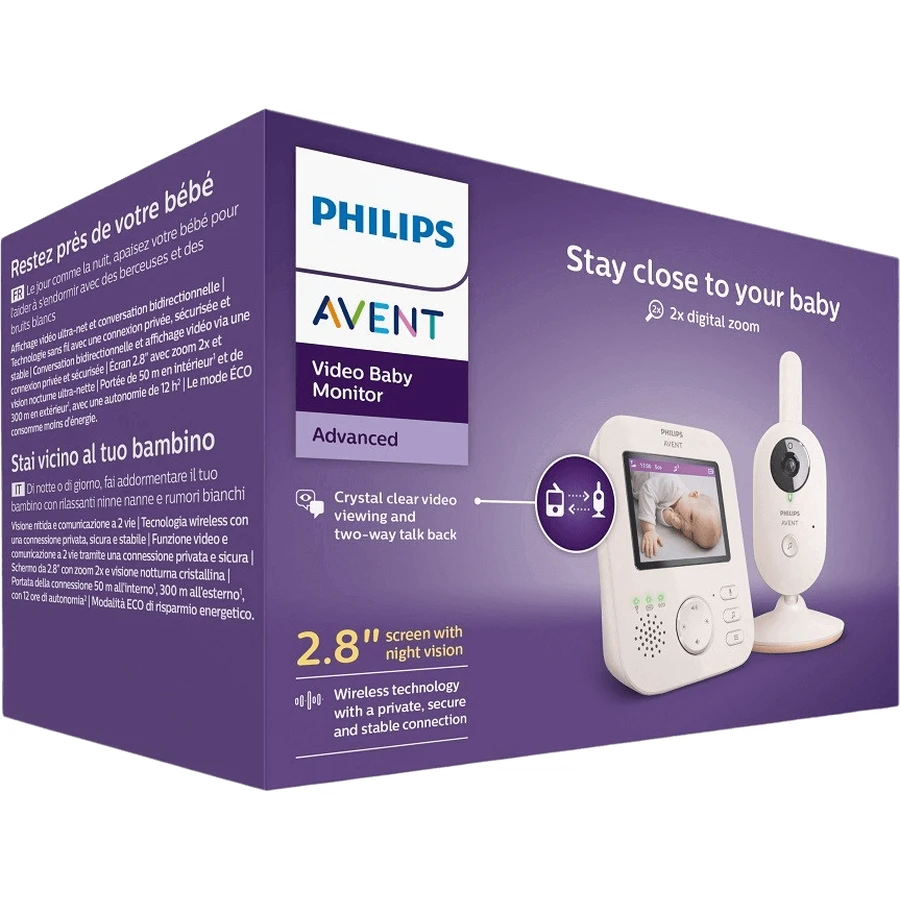Philips Avent Відеоняня для новонароджених SCD881/26: ціни та характеристики