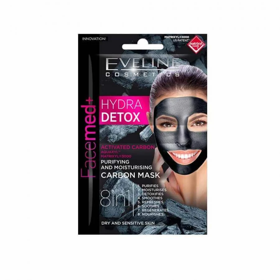 Маска для лица Facemed Hydra Detox 8 в 1, 2 x 5 мл, Eveline Cosmetics: цены и характеристики