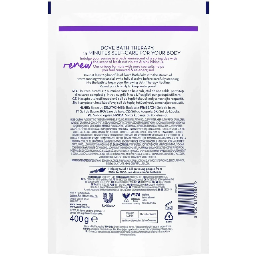 Dove Bath Therapy Renew 400 г: ціни та характеристики