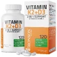 Вітамін К2 90 мкг + вітамін D3 5000 МО Bronson Laboratories, 120 капсул