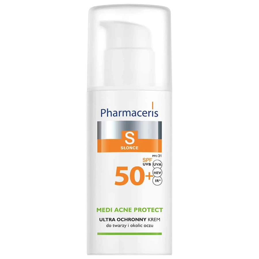 Pharmaceris S защитный крем для комбинированной кожи с акне и жирной кожей SPF50 50 мл: цены и характеристики