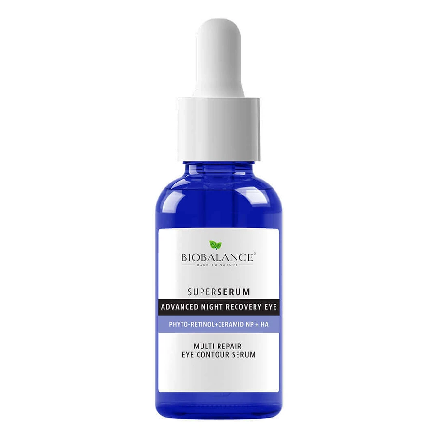 Ночная сыворотка Super Eye Contour с фито-ретинолом + керамидами + гиалуроновой кислотой, против морщин и интенсивное восстановление, Bio Balance, 20 мл: цены и характеристики