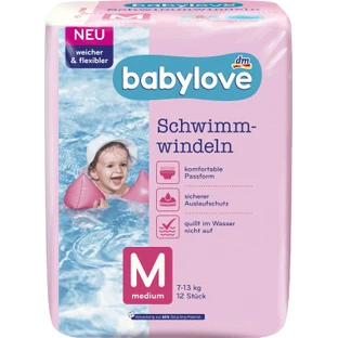 Babylove Прокладки для плавания размер M, 12 шт.