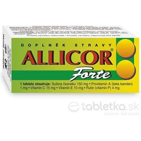 NATURVITA ALLICOR FORTE 1×60 tbl, часниковий сік: ціни та характеристики