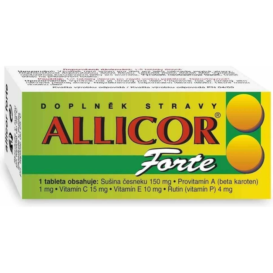 NATURVITA ALLICOR FORTE 1×60 tbl, часниковий сік: ціни та характеристики