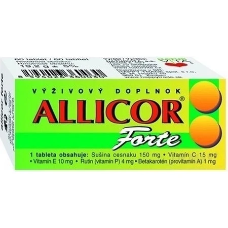 NATURVITA ALLICOR FORTE 1×60 tbl, часниковий сік: ціни та характеристики