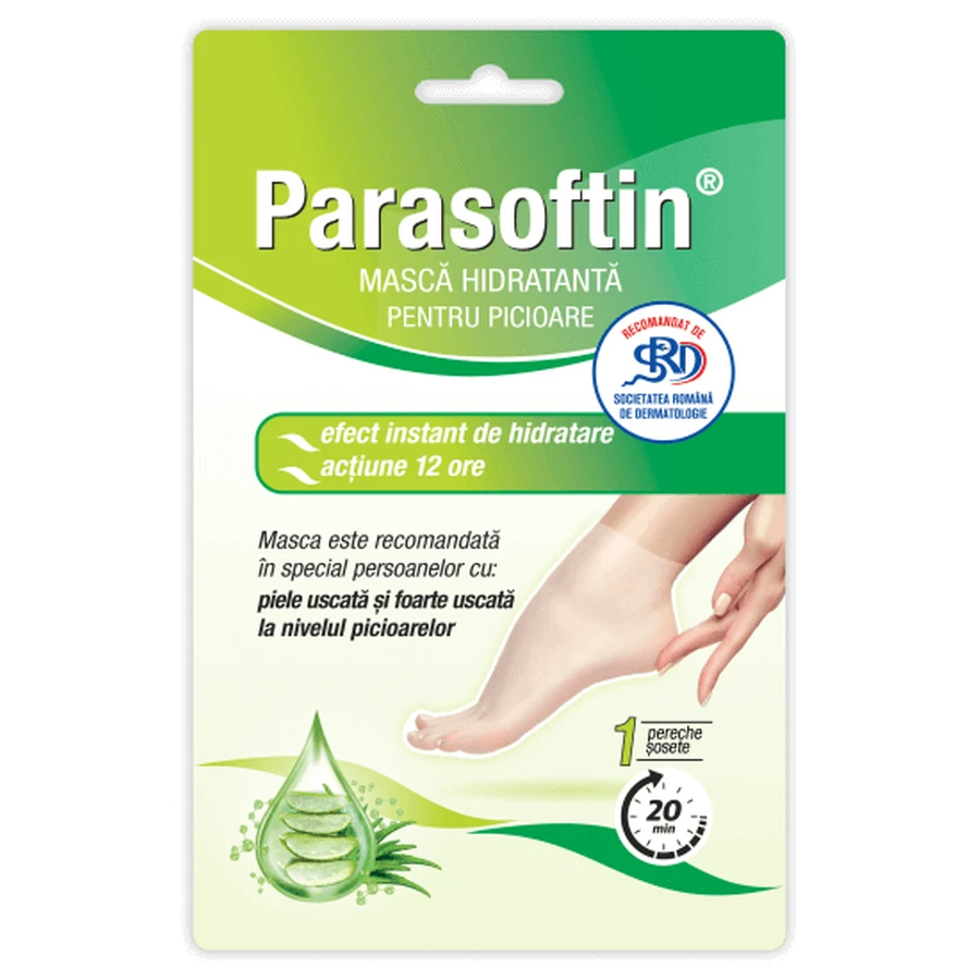 Зволожуюча маска для ніг Parasoftin, 1 пара, Здровіт: ціни та характеристики
