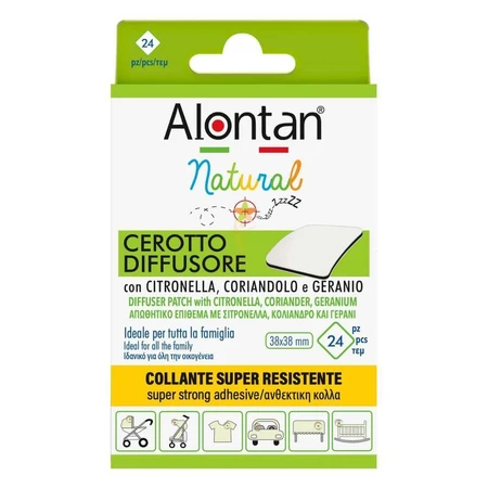 Пластирі проти лишаю Alontan Natural, 24 шт, Pietrasanta Pharma: ціни та характеристики