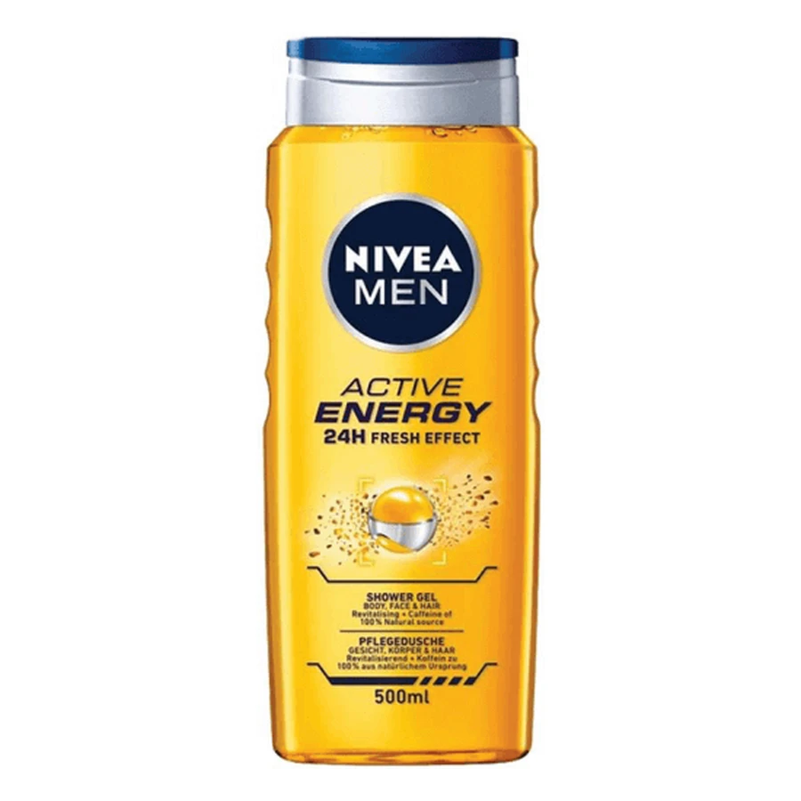 Мужской гель для душа Активная энергия, 500 мл, Nivea: цены и характеристики