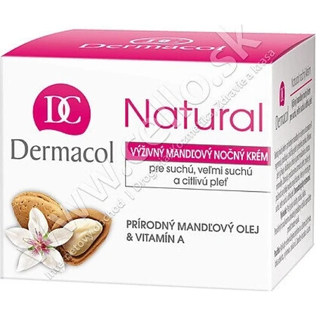 DERMACOL NATURAL Мигдальний нічний крем 1×50 мл, нічний крем: ціни та характеристики