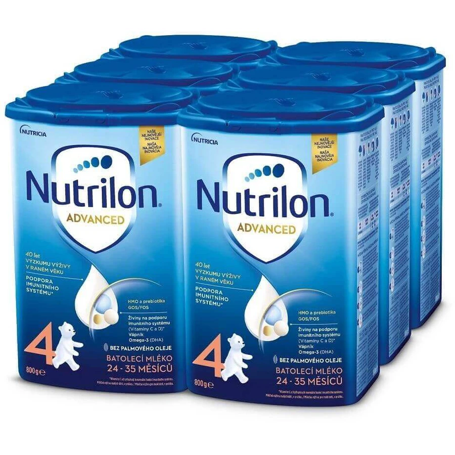 Nutrilon 4 молочная смесь для малышей порошок 6 x 800 г: цены и характеристики