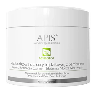 Водорослевая маска Apis Acne-Stop для кожи, склонной к акне, с бамбуком, зеленым чаем и черными ботаниками Мертвого моря, 100 г