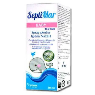 Спрей для гігієни носа SeptiMar Baby, 30 мл, Vitalia