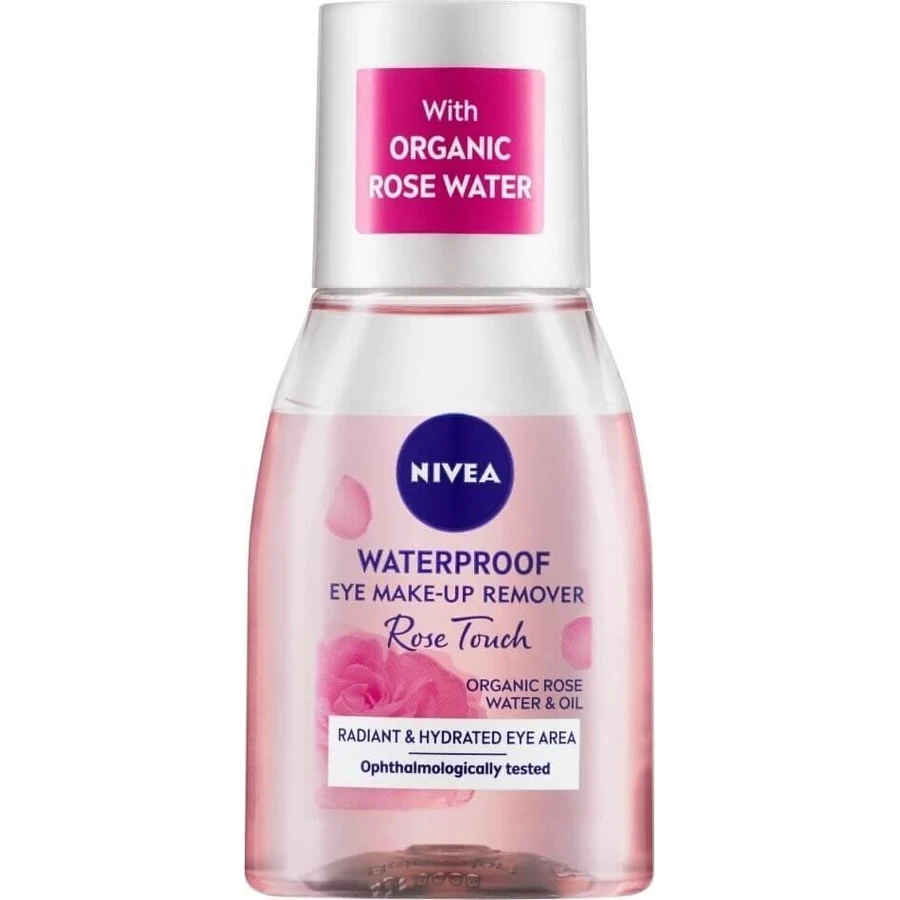 Nivea RoseTouch Two-Facture Remover для зняття макіяжу з очей 1×50 мл, двофазна рідина для зняття макіяжу з очей: ціни та характеристики