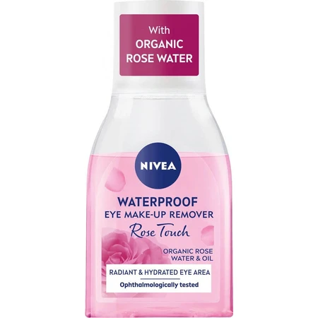 Nivea RoseTouch Two-Facture Remover для зняття макіяжу з очей 1×50 мл, двофазна рідина для зняття макіяжу з очей: ціни та характеристики
