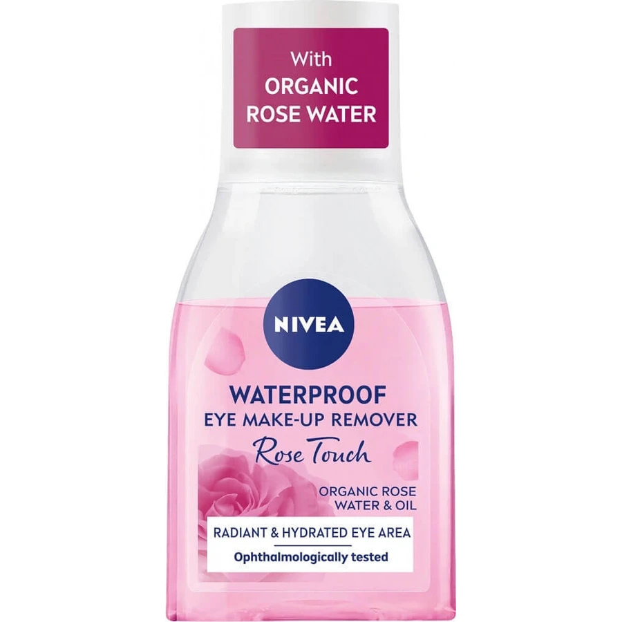 Nivea RoseTouch Two-Facture Remover для зняття макіяжу з очей 1×50 мл, двофазна рідина для зняття макіяжу з очей: ціни та характеристики