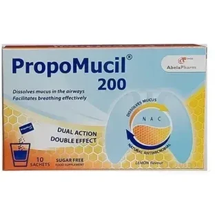PropoMucil 200 1×10 шт, порошок зі смаком лимона