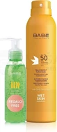 BABÉ SUN Сонцезахисний спрей SPF 50 + гель алое вера, 1х1 набір 1х200 + 90 мл, сонцезахисний спрей + подарунок: освіжаючий гель