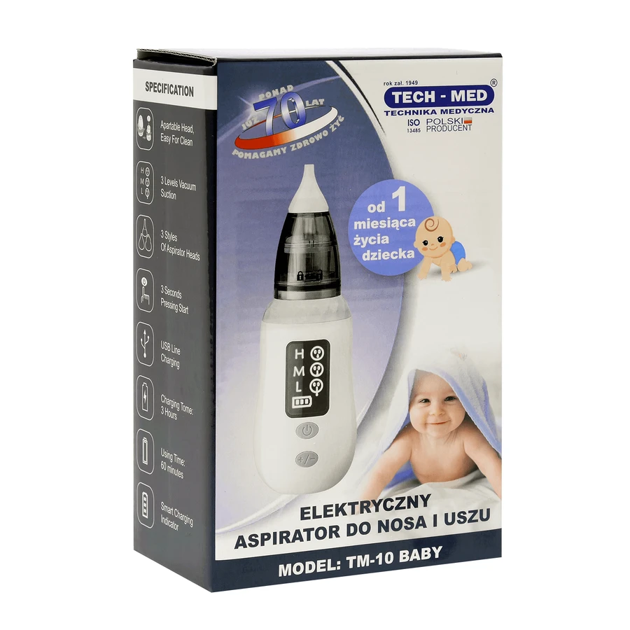 Tech-Med TM-10 Baby, електричний назальний та вушний аспіратор для дітей: ціни та характеристики