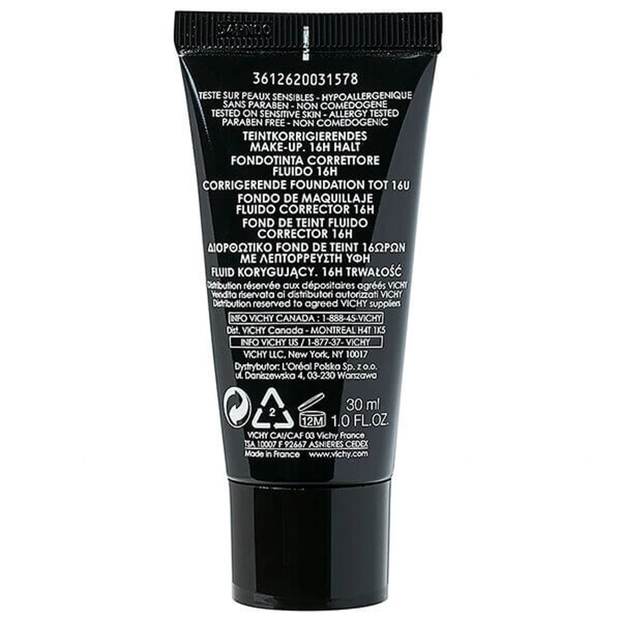Vichy Dermablend Long-lasting Corrective Fluid 15 Opal, 30 мл: цены и характеристики